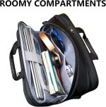 KROSER Laptop Bag XXL Laptop Briefcase Fits Up to 18 Inch Laptop Water-Repellent Gaming Computer Bag Shoulder Bag Expandable Capacity for Travel/Business/School/Men-Black - Image 4